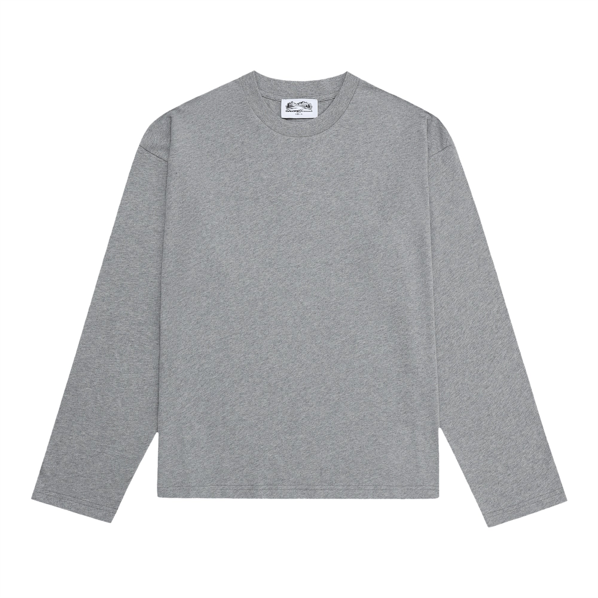 210 GSM Ultra Soft long sleeve in Flower Gray — front