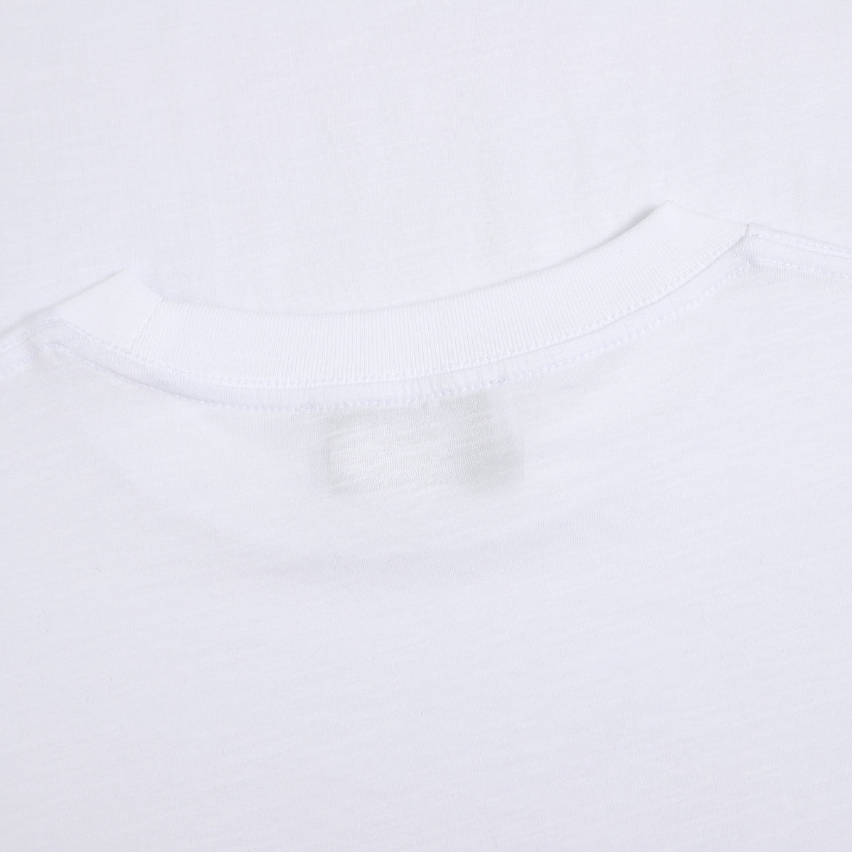 200 GSM T-Shirt / Regular — White — back neckline