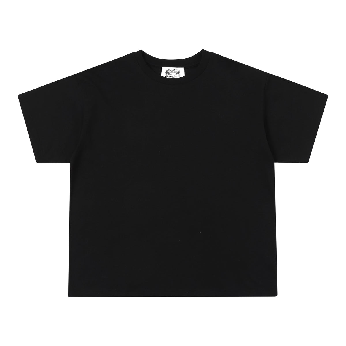 200 GSM T-Shirt Relaxed – Black front