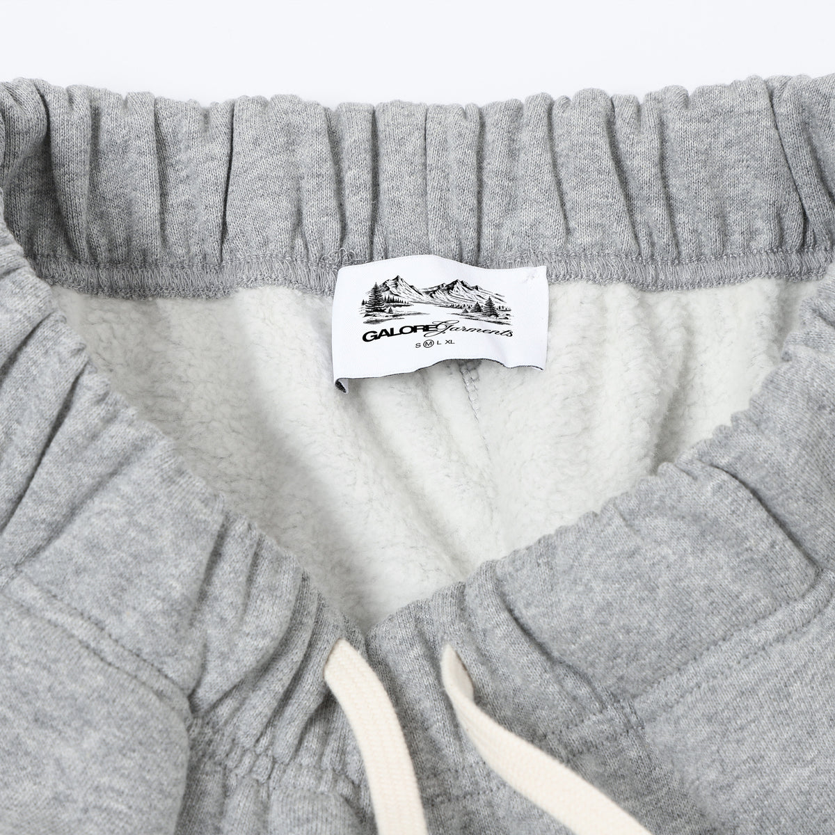 420 GSM Sweatpants Straight-Leg — Flower Gray detail 2