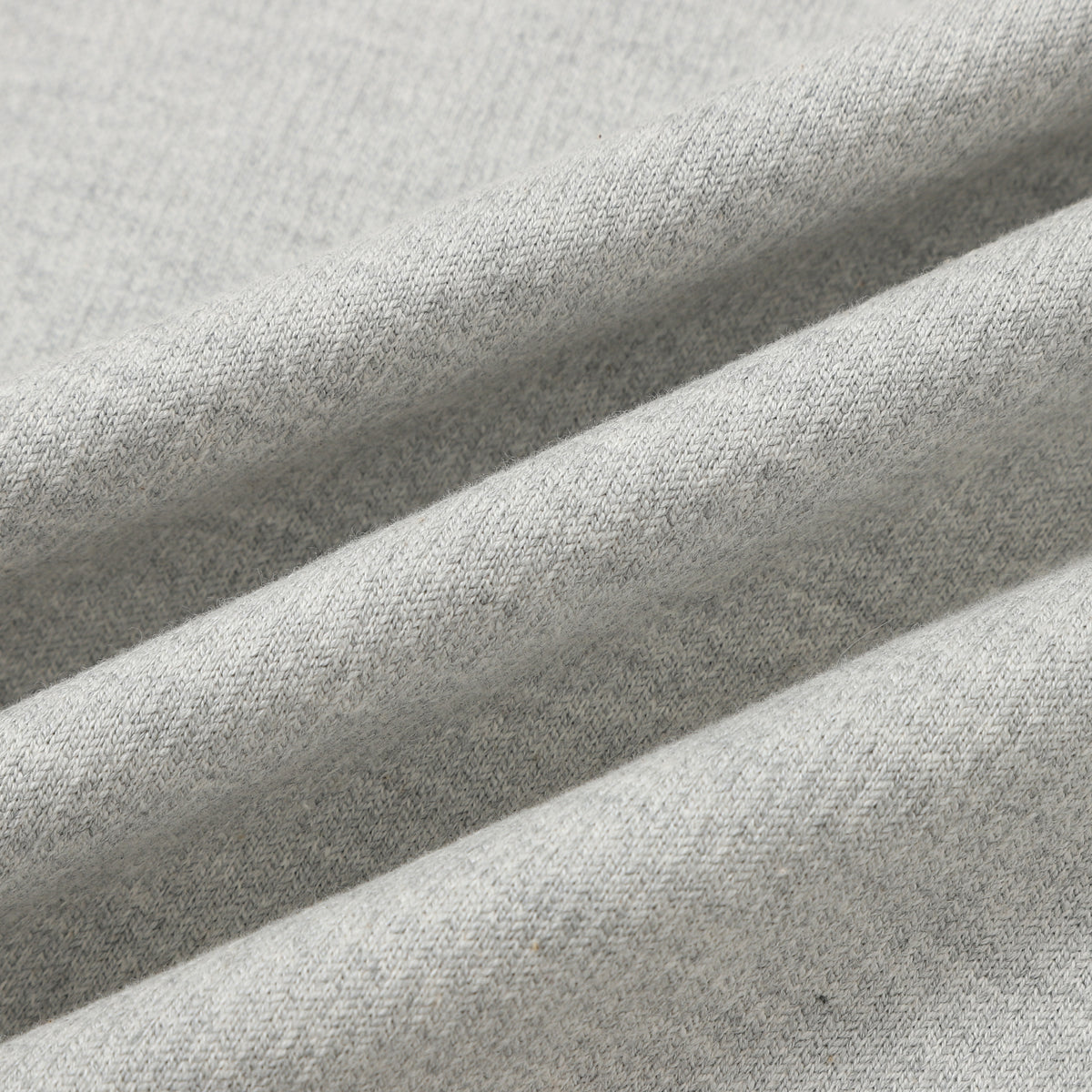360 GSM Quarter-Zip Boxy - Flower Gray - fabric