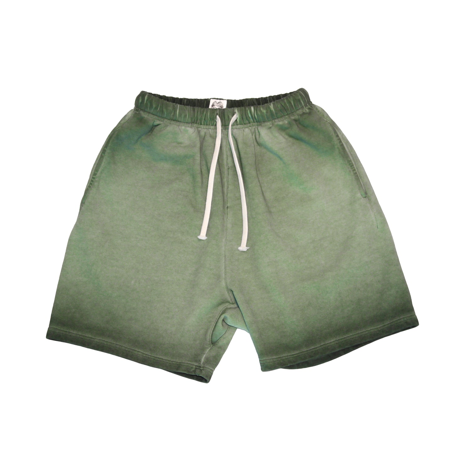 250GSM SHORTS / ACID WASH GREEN