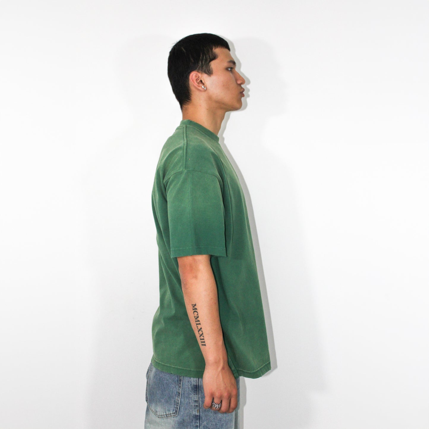 275GSM T-SHIRT / SUNFADED GREEN