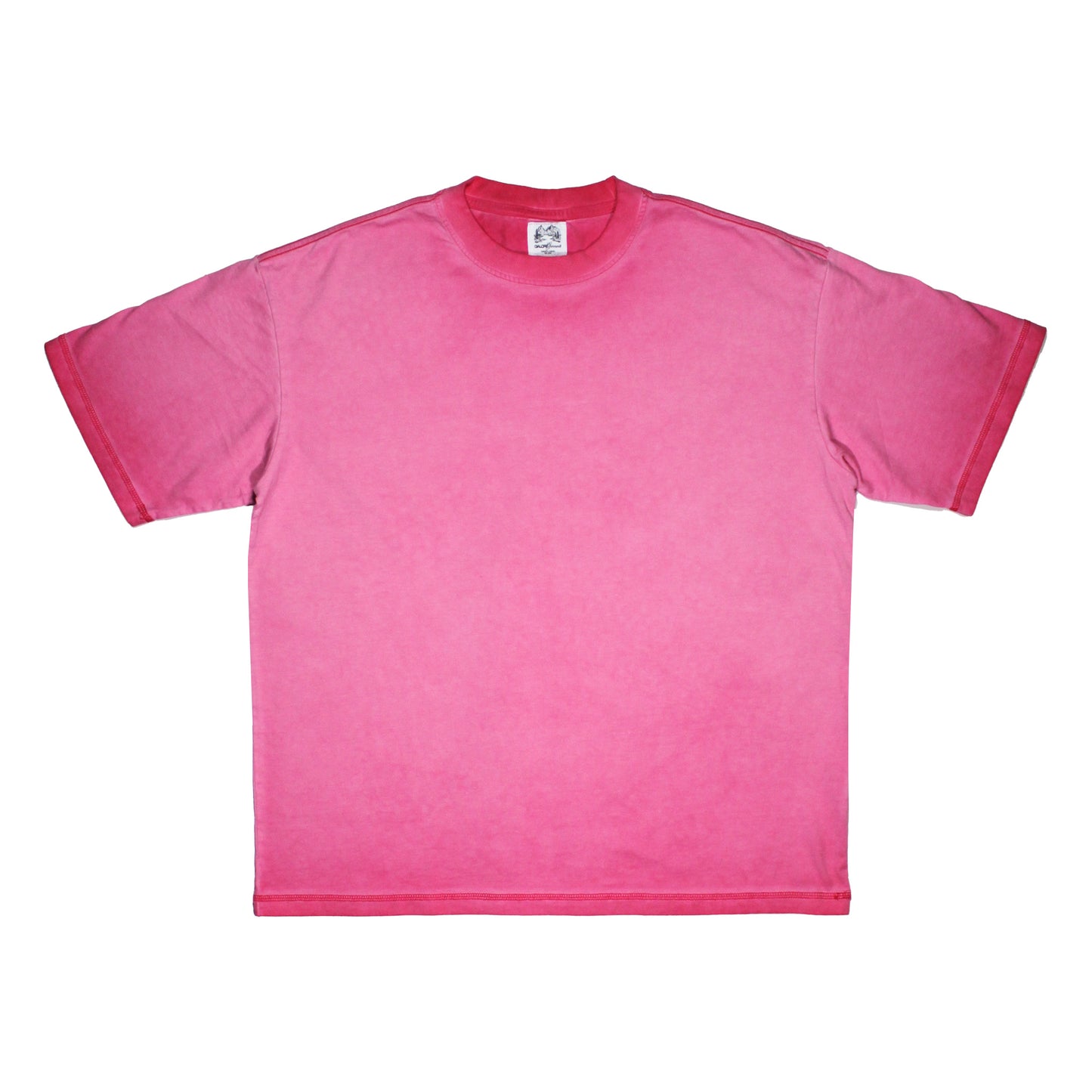 250GSM T-SHIRT / ACID WASH PINK