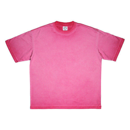 250GSM T-SHIRT / ACID WASH PINK