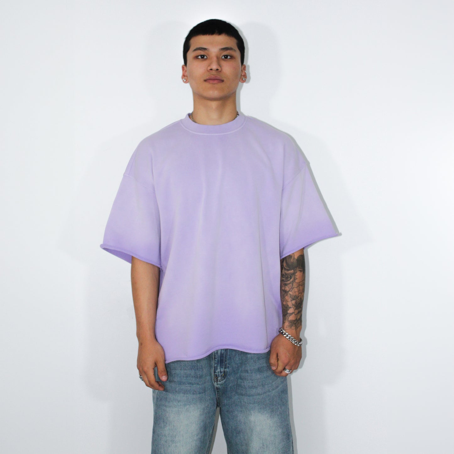 280GSM T-SHIRT / SUNFADED PURPLE